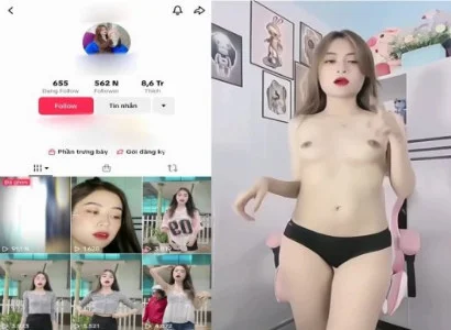 Chuyện với em Tiktoker da trắng dáng đẹp cực ngon